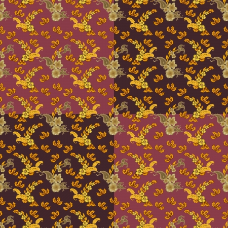 Floral - seamless patternのイラスト素材