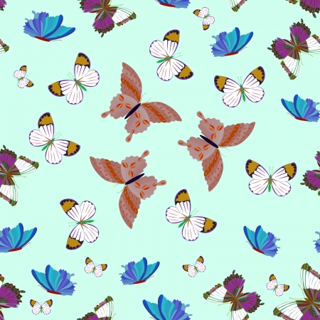 butterfly - seamless patternのイラスト素材