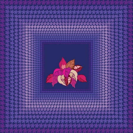 Floral cardのイラスト素材