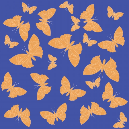 Butterfly - seamless patternのイラスト素材
