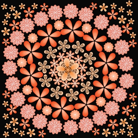 Decorative floral elementのイラスト素材