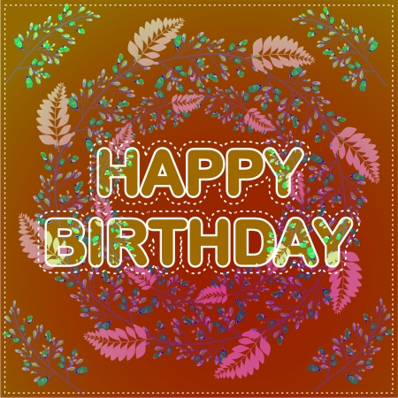 Happy birthday cardのイラスト素材