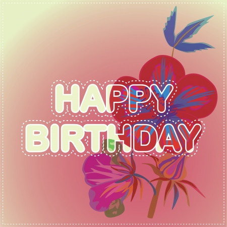 Happy birthday cardのイラスト素材