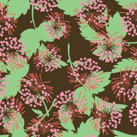 Flowers - seamless patternのイラスト素材