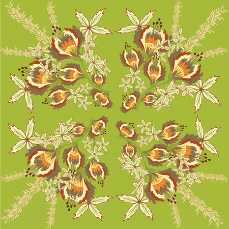 Floral patternのイラスト素材