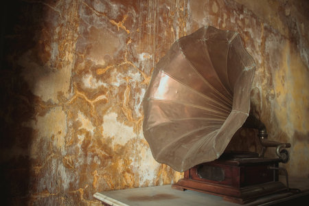 Vintage Gramophoneの写真素材