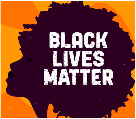 Black lives matter banner postのイラスト素材