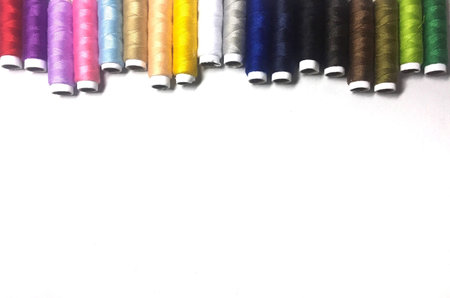 Horizon colourful thread background.