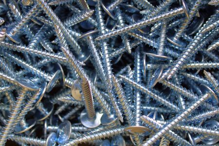 many screws for fastening industryの写真素材