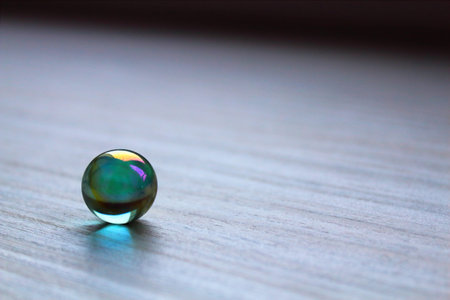glass ball close up background high contrast