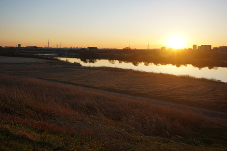 sunsetの写真素材