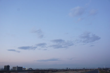 sky and cloudsの写真素材