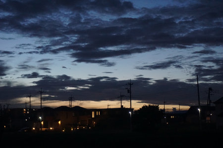 sky and cloudsの写真素材