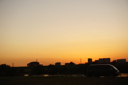 sunsetの写真素材