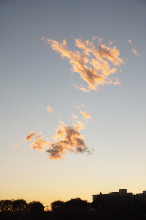 sky and cloudsの写真素材