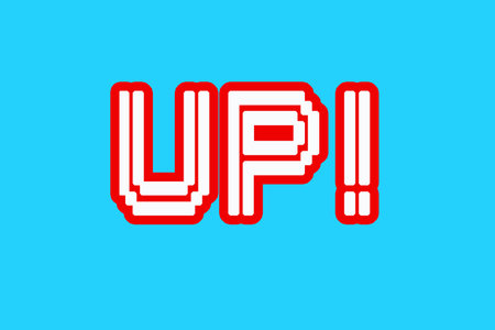 Background material with up charactersの写真素材