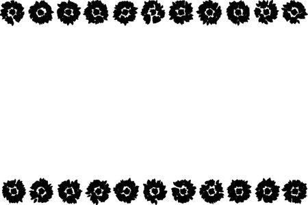 Frame background material with black patternの写真素材
