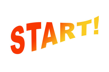 Background material with the word startの写真素材