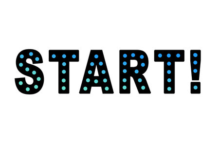 Background material with the word startの写真素材