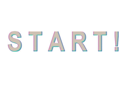 Background material with the word startの写真素材