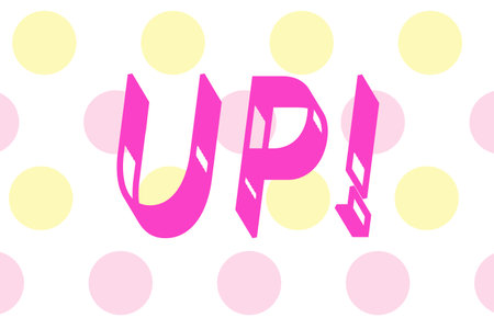 Background material with the word âupâの写真素材