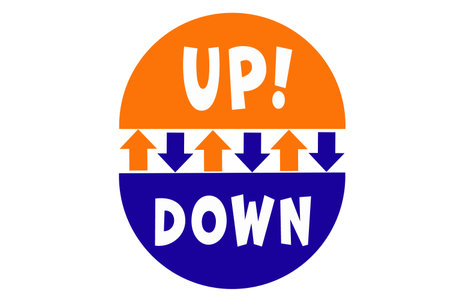 Up Downの写真素材
