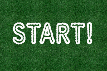 Background material with the word "start"の写真素材