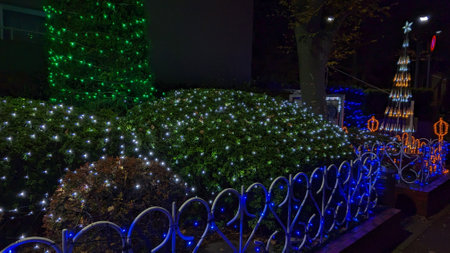 The gorgeous and beautiful Christmas illuminations in Japanの写真素材