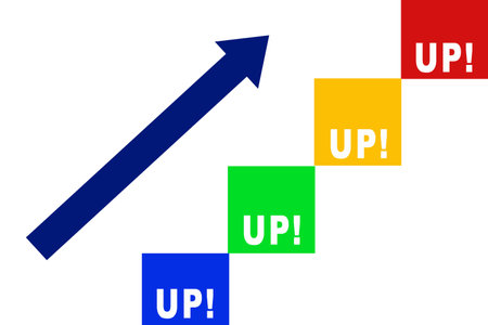 Background material with the text "up"の写真素材