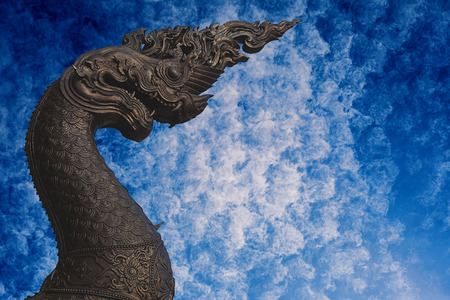 King naga Copper color Make Of metalの写真素材