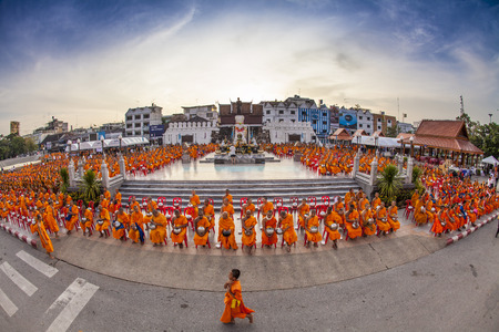 Monks Nakhon Ratchasima in Thailandのeditorial素材