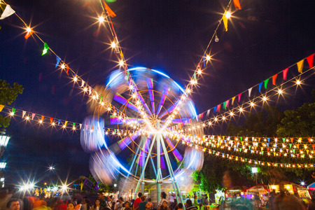 Ferris wheel in a fairのeditorial素材
