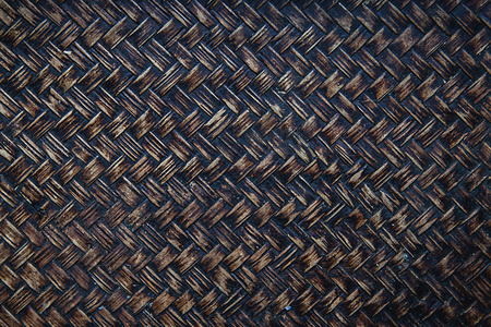 background image of bamboo or wicker basket weaveの写真素材
