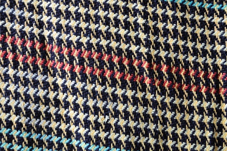 Patterned fabric woven blankets for winter warmthの写真素材