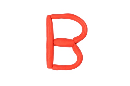 Clay alphabet to develop. Learning of childrenの写真素材