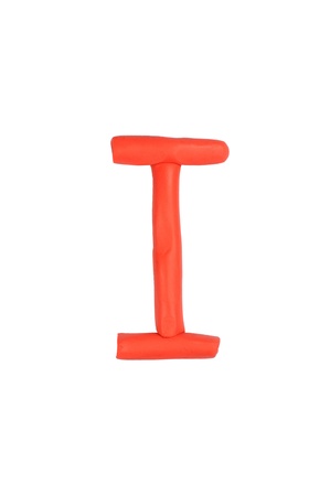 Clay alphabet to develop. Learning of children.の写真素材