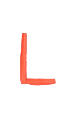 Clay alphabet to develop. Learning of children.の写真素材