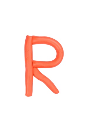 Clay alphabet to develop. Learning of children.の写真素材