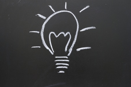 As representing the light of new ideasの写真素材