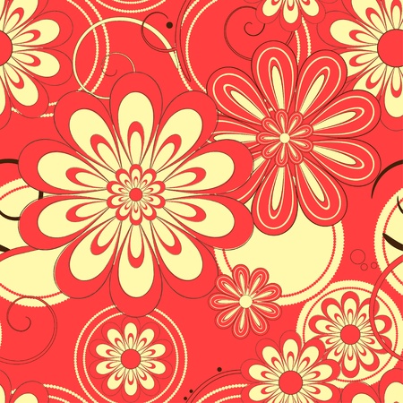 Flower pattern seamless backgroundのイラスト素材