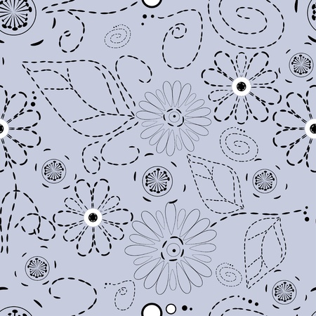 Flower background seamlessのイラスト素材