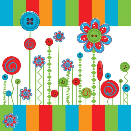 Flower greeting cardのイラスト素材