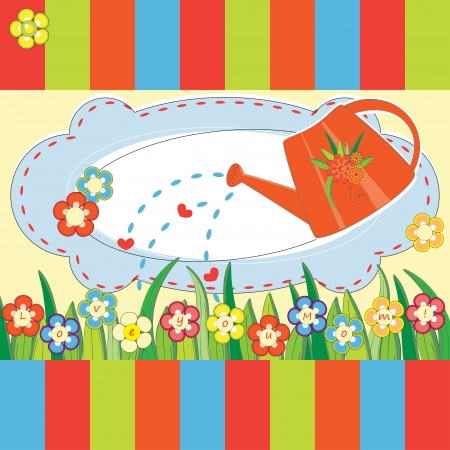 Mother Day greeting card のイラスト素材