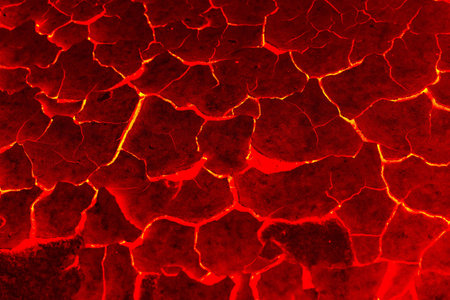 The texture of molten lavaの写真素材