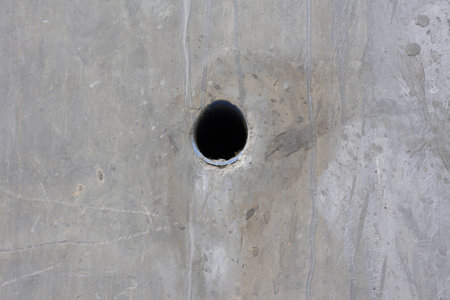 waste water pipe or water drainage channel.の写真素材