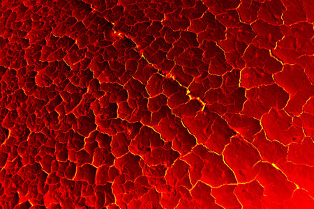 The texture of molten lavaの写真素材