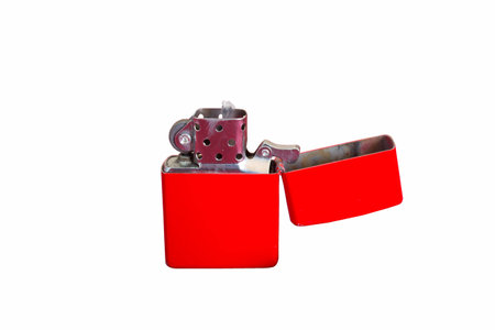 Cigarette lighter isolated on white background.の写真素材