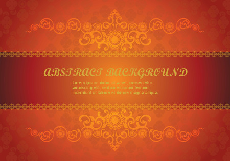 vintage backgrond abstract vector illustration orange and red tone eps10のイラスト素材