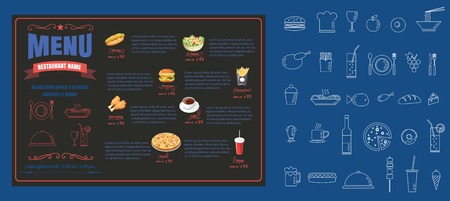 Restaurant Food Menu Design  vector formatのイラスト素材