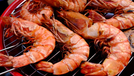 Grilled Shrimpの写真素材